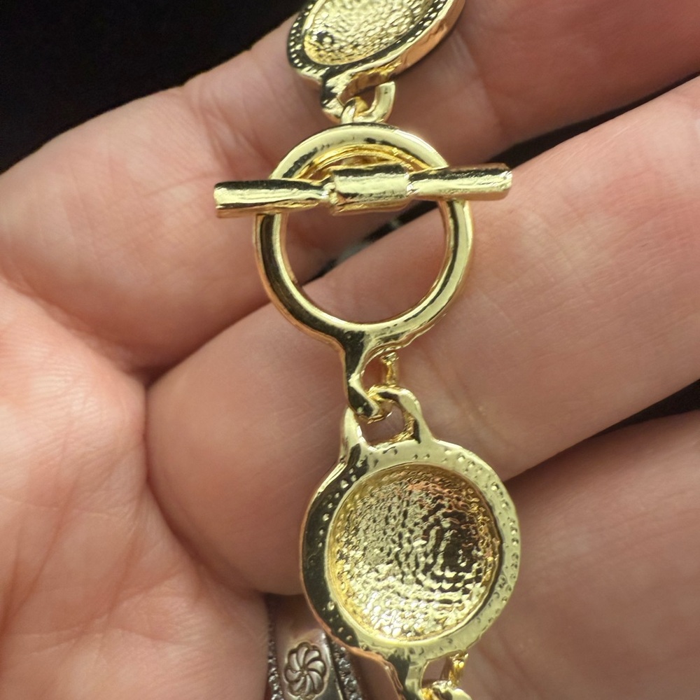 New upcycled Chanel Black white and Gold Women's Necklace - Picture 11 of 11